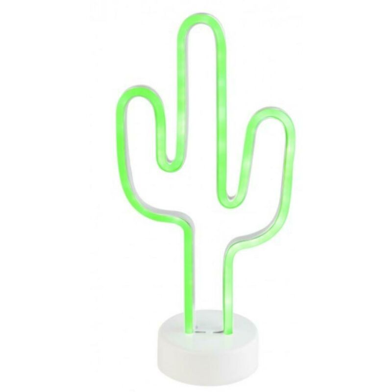 Image of Trio Lighting - italia cactus lampada da tavolo led 1,8w in plastica colore bianco con interruttore on/off r55220101