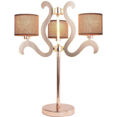 Lampada da tavolo Candellux Ambrosia 43-33925 rame E14