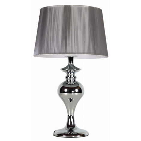 Lampada da tavolo Candellux Gillenia cromata E27 40cm