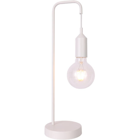 Lampada da tavolo Candellux LAREN bianca E27 40W 46cm