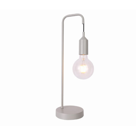 Lampada da tavolo Candellux LAREN grigio metallo E27 46cm