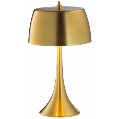 Lampada da tavolo Candellux Oxford oro 2xE14 touch metallo