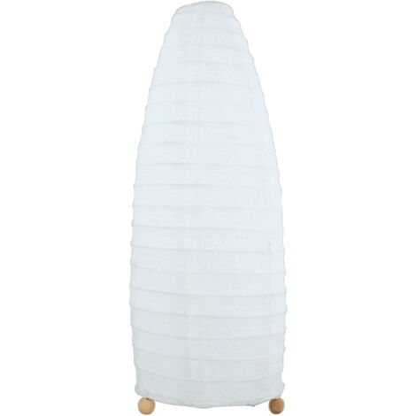 Lampada da tavolo Candellux Papirus legno/bianco E14