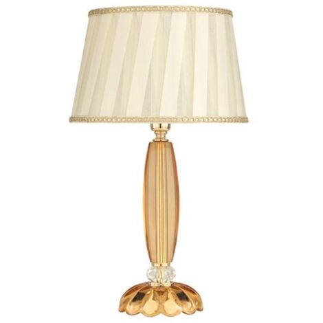 Lampada da tavolo CECILIA 25x45 cm in cristallo Ambra