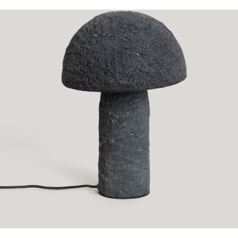 Lampada da Tavolo Cemento Scuro Besnica  Marrone Scuro