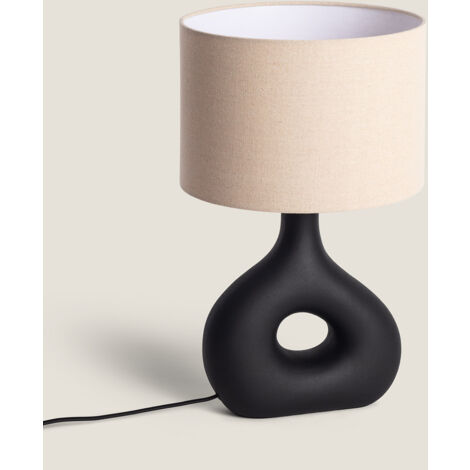 Lampada da Tavolo Ceramica Idala Nero