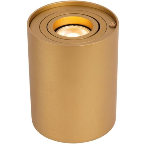 Lampada da tavolo cilindro oro GU10 touch Lucide Tube