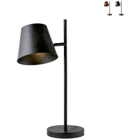 "Lampada da tavolo COLT in metallo grigio invecchiato"