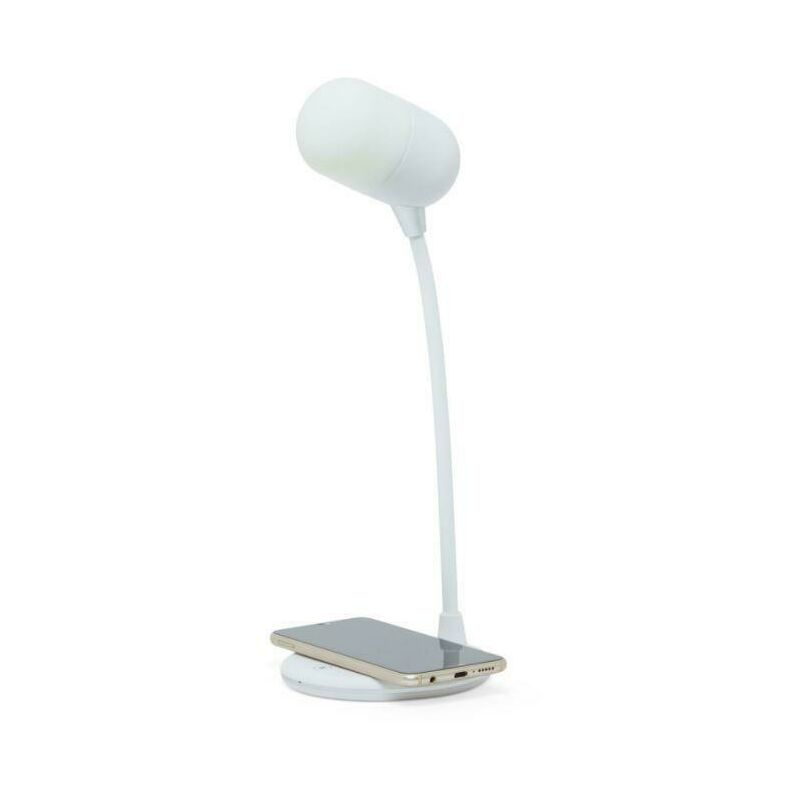 Image of Lampada da tavolo con speaker bluetooth e caricatore wireless 429922 - Dmail