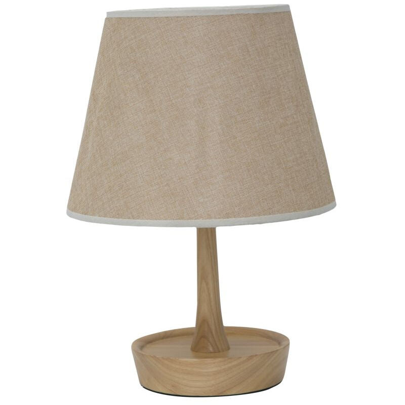 Lampada da Tavolo con Svuotatasche in Legno Ø25x49...