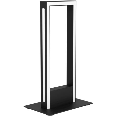 Lampada Da Tavolo Contemporanea Salvilanas-Z Alluminio Nero Led Integrato 16W