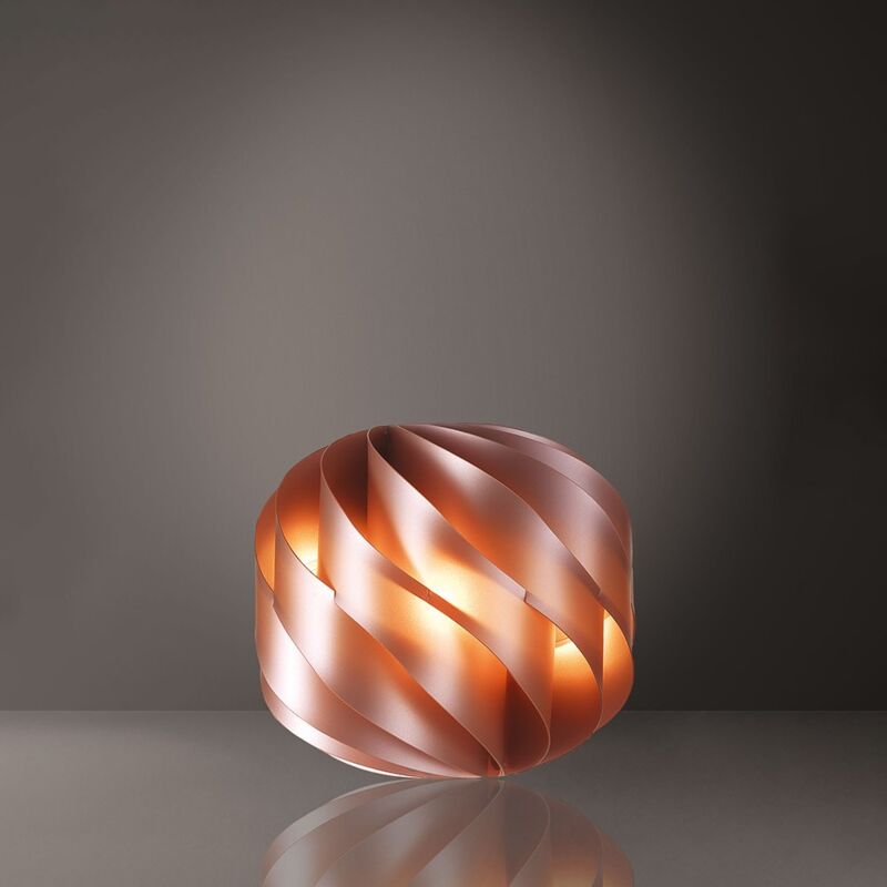 Image of Linea Zero - Lampada Da Tavolo Globe 1 Luce In Polilux Rame D25 Made In Italy