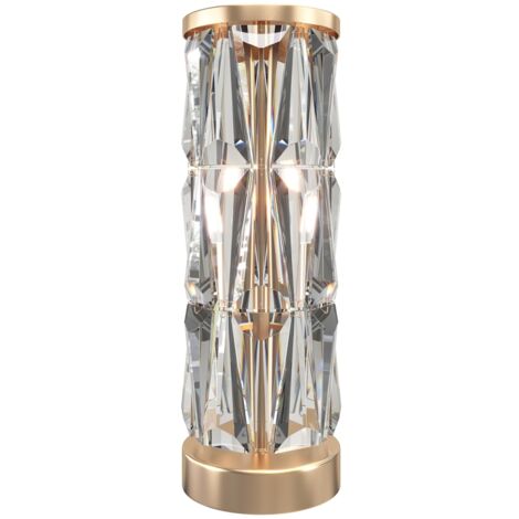 Lampada da tavolo cristallo tonda Puntes Maytoni MOD043TL-02G