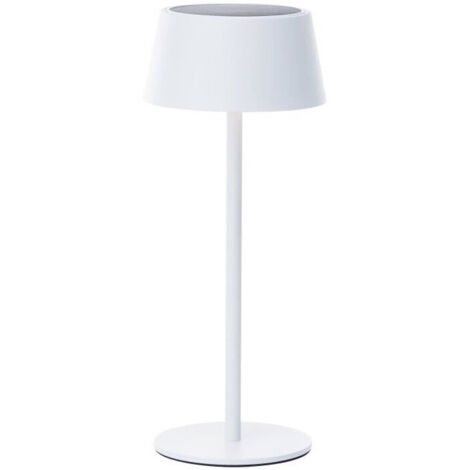 Lampada da tavolo da esterno - BRILLIANT - PICCO - LED e solare - Metallo e plastica - 5 W - Bianco