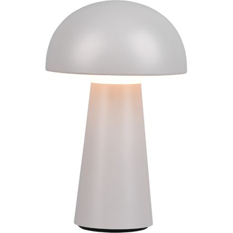 Lampada da tavolo da esterno LED, plastica, grigio, 13,6x21,5x13,6 cm, Lennon