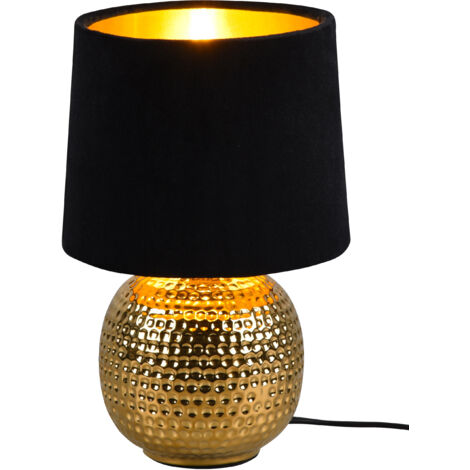 Lampada da Tavolo da Interno Attacco E14 in Ceramica Oro