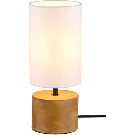 Lampada da Tavolo da Interno Attacco E14 in Legno Naturale Naturale