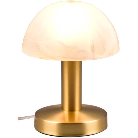 Lampada da Tavolo da Interno Attacco E14 in Metallo Ottone Opaco