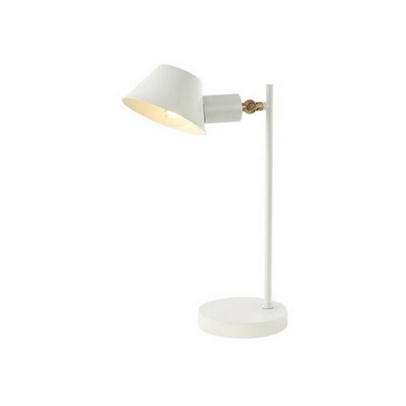 Image of Lampada da tavolo da tavolo Vyronas E27 Max 25W Iron White - Interruttore on/off colore oro