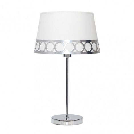 Lampada da tavolo Dalia 1xe14 Bianco/Argento da FABRILAMP.