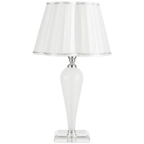 Lampada da tavolo DEBUSSY luci in vetro Bianco 25x46 cm