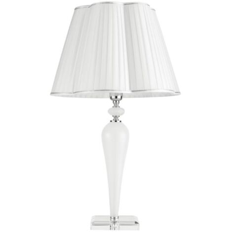 Lampada da tavolo DEBUSSY luci in vetro Bianco 40x69 cm