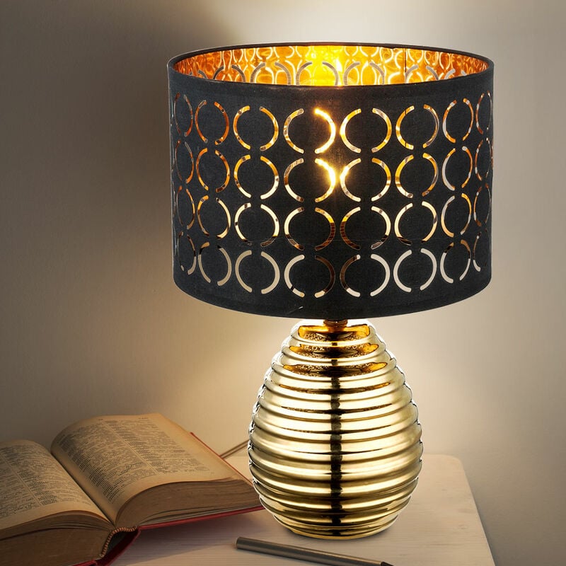 Image of Etc-shop - Lampada da scrivania di design per la camera da letto, luce notturna, lampada da lettura in un set che include lampadine a led