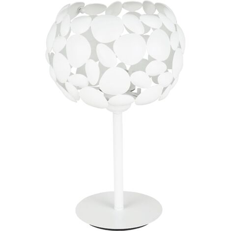 "Lampada da tavolo DIONISO in metallo bianco"