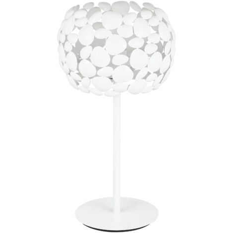 "Lampada da tavolo DIONISO in metallo bianco"