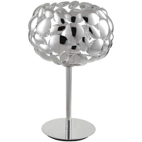 "Lampada da tavolo DIONISO in metallo cromato"