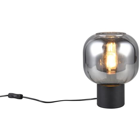 Lampada da tavolo DIVA Trio nera/cromo vetro E27 40W