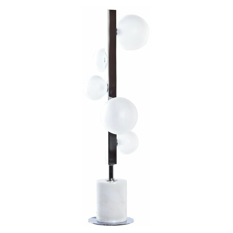 Image of Lampada da tavolo Dkd Home Decor Argentato Bianco 220 v Moderno (15 x 15 x 68 cm)