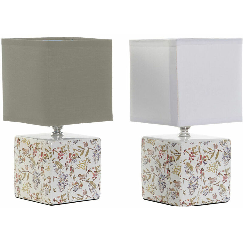 Lampada da tavolo Dkd Home Decor Nero Cotone