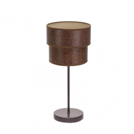 Lampada da tavolo doppia smile 1xe14 marrone/ruggine 44x18x18 cm