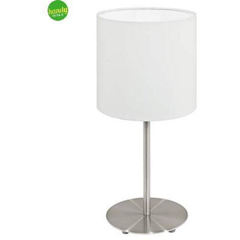 Lampada Tavolo Bellariva E14 Grigio Chiaro Bianco