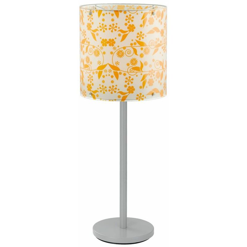 Image of Etc-shop - Lampada da tavolo elegante motivo floreale illuminazione della lampada Beistell