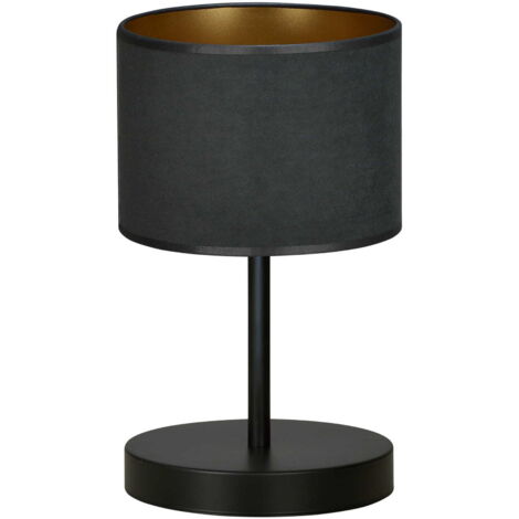 Lampada da tavolo Emibig Hilde nera E27 h34cm IP20