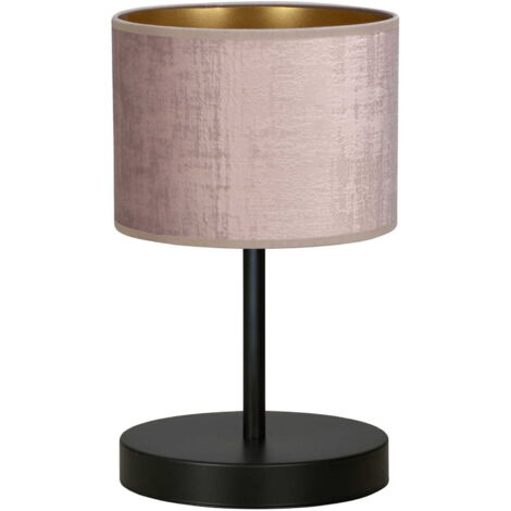Lampada da tavolo Emibig Hilde nero/rosa E27 34cm IP20