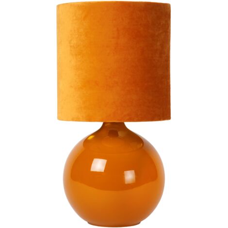 Lampada da tavolo Esterad gialla in vetro E14 Lucide