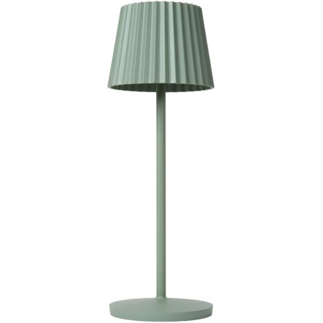 Lampada da tavolo esterna LED 2W a batteria verde Justine Lucide