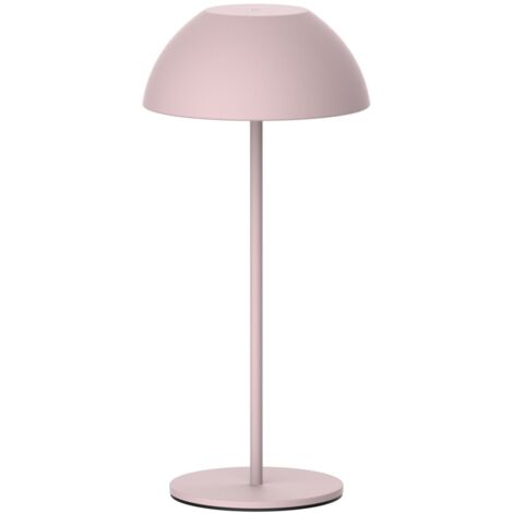 Lampada da tavolo esterna rosa LED 1,8W USB-C IP44 Polux