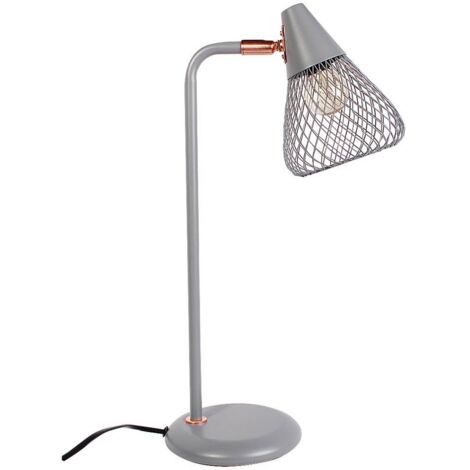 Lampada da tavolo Fanny Metal Grey E14 1x Max 25W H: 46 cm L: 15 cm