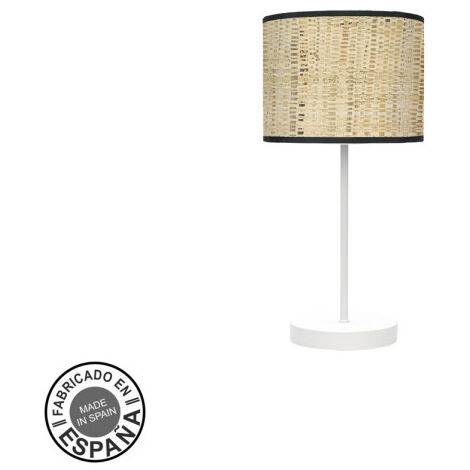 Lampada da tavolo fashion 1xe14 bianco/marrone scuro 42x17x 17 cm
