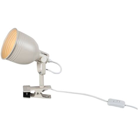 Lampada da tavolo Flint Metal Beige E14 1x Max 25W H: 22,5 cm L: 18 cm Ø11 cm