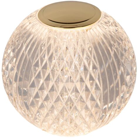 Lampada da tavolo glamour sfera 9cm LED dimmer Lucide