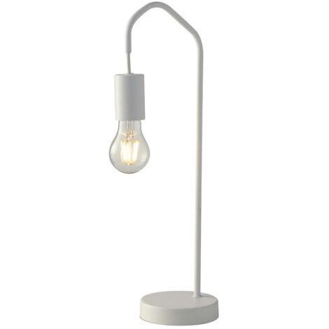"Lampada da tavolo HABITAT in metallo bianco"