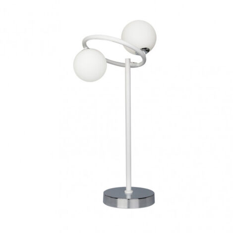 Lampada da tavolo Havana 2xg9 bianco/cromo 50x21x23 cm