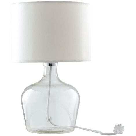 LAMPADA DA TAVOLO HENDRIX E27 D.23XH37CM BIANCA.