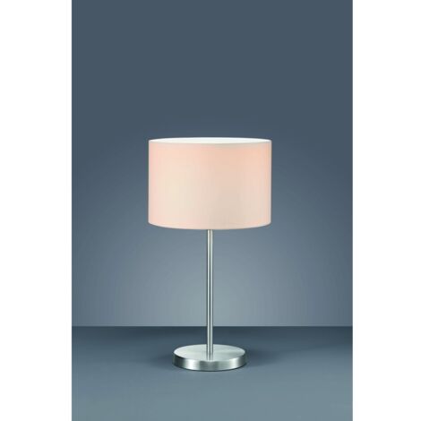 Lampada da Tavolo Hotel Metallo Paralume Bianco Ø30 cm Trio Lighting