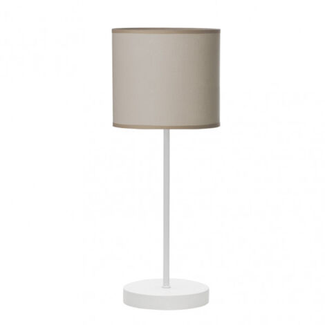Lampada da tavolo Ibor 1xe14 Bianco/pietra 42x17x17 Cm mark FABRILAMP